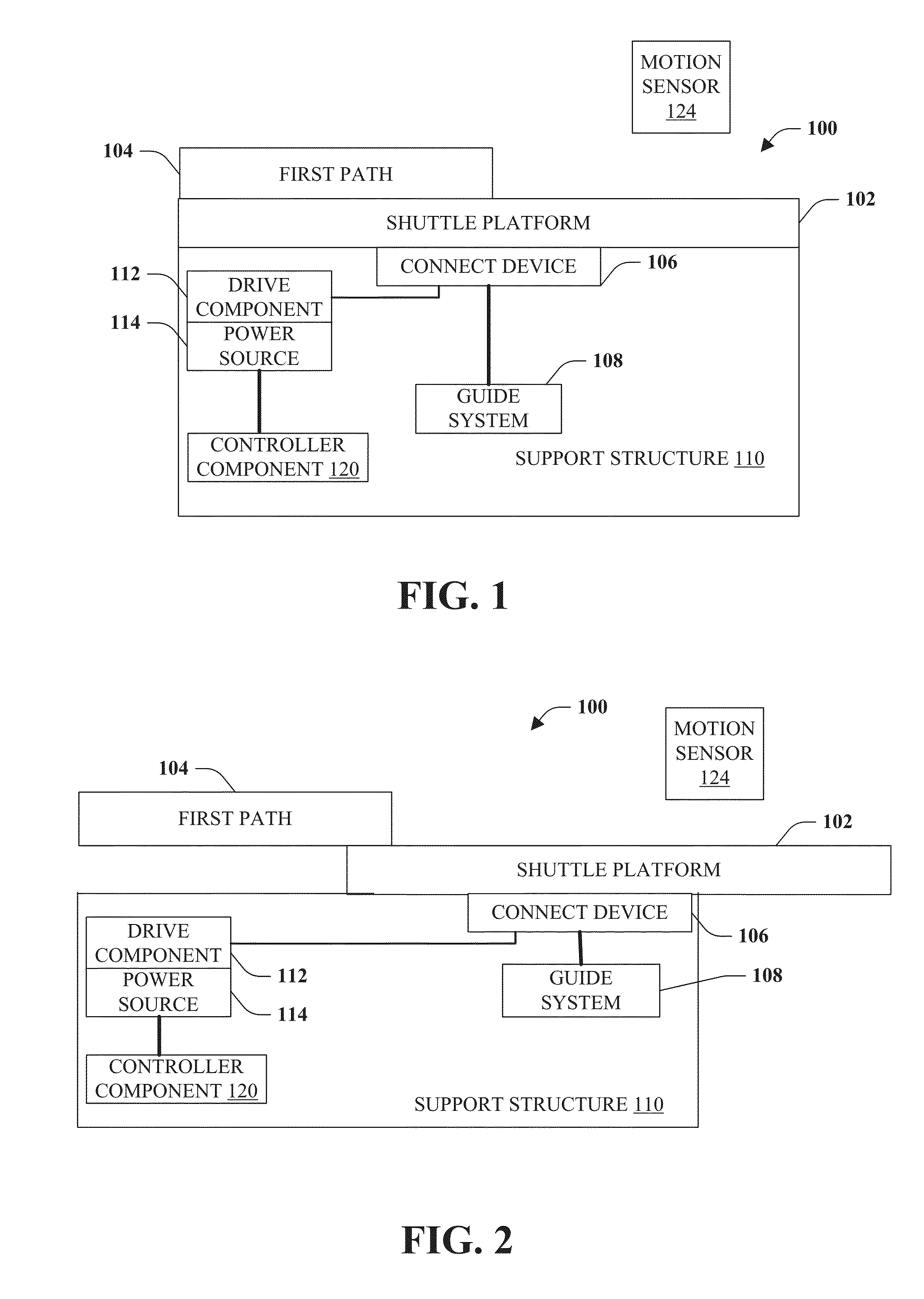 Method and system for drive for setback platform system