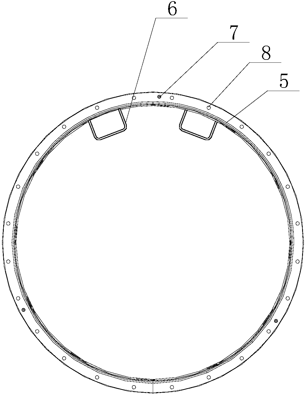 Plastic water meter valve well pedal mounting structure