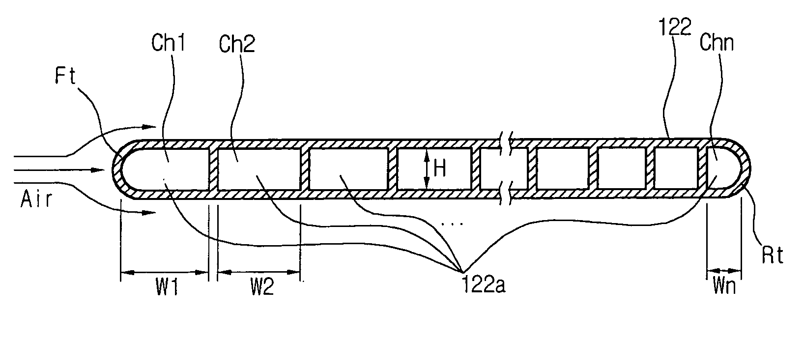 Heat exchanger with flat tubes