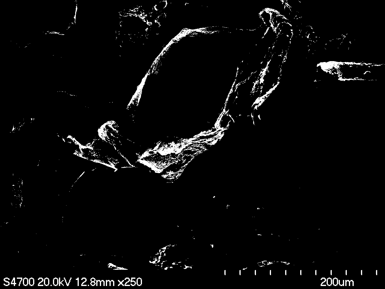 Preparation method of organic/inorganic composite porous scaffold material for bone tissue engineering