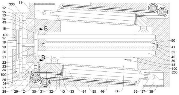 A portable foundation secondary support protection device against landslides