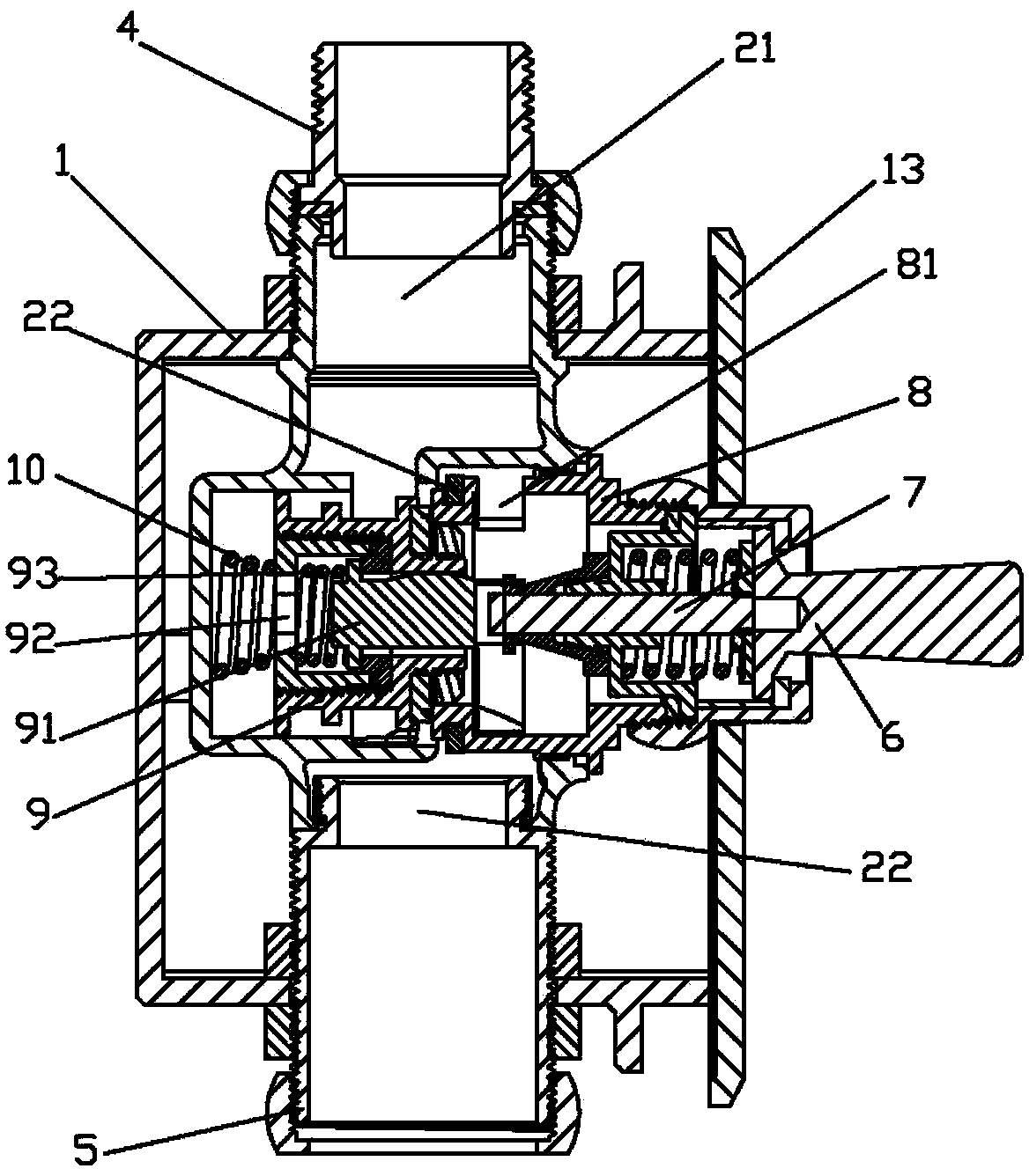 Flush valve with embedded box