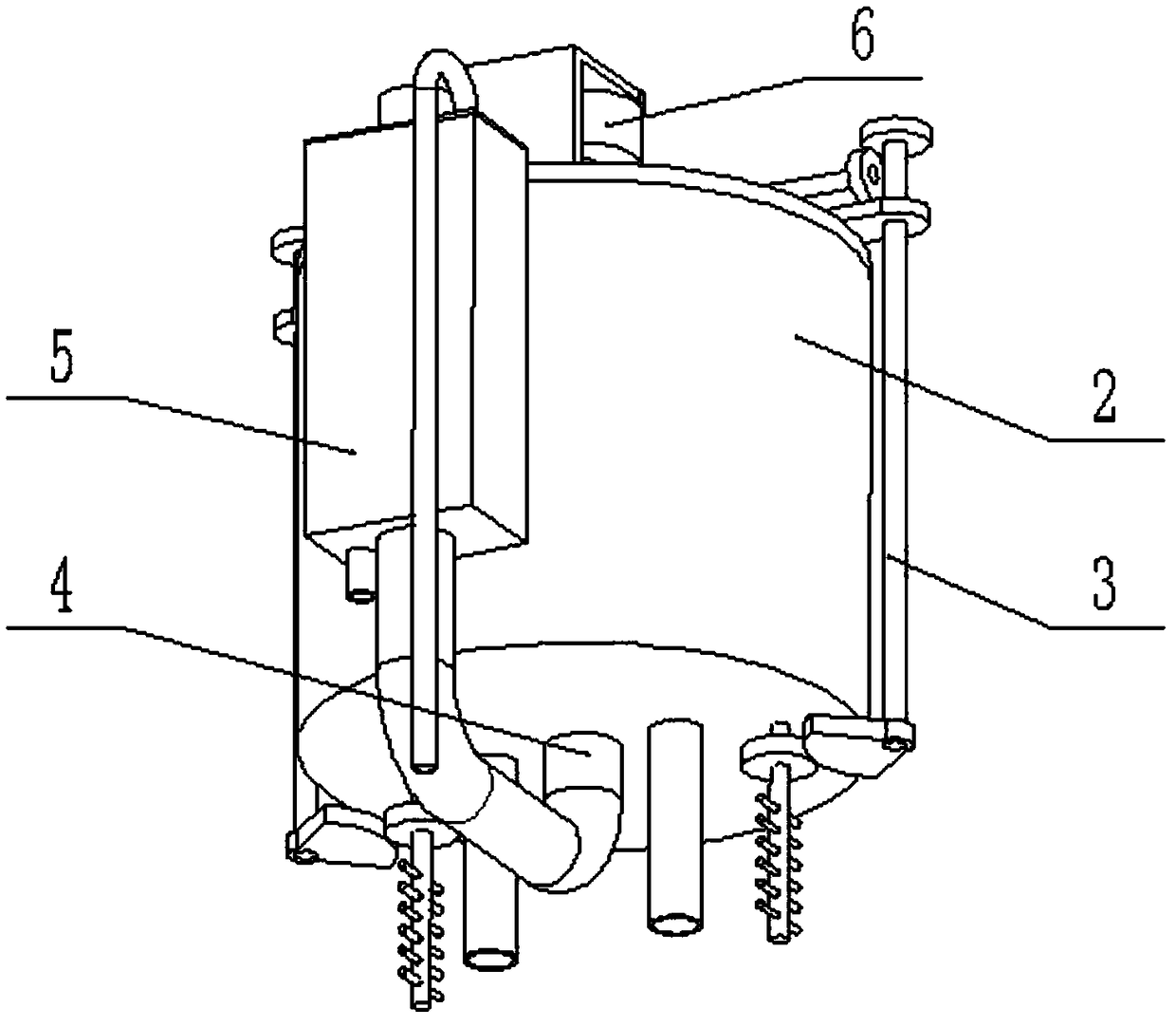 Viscosity reduction treatment tank for oil pumping of oil well