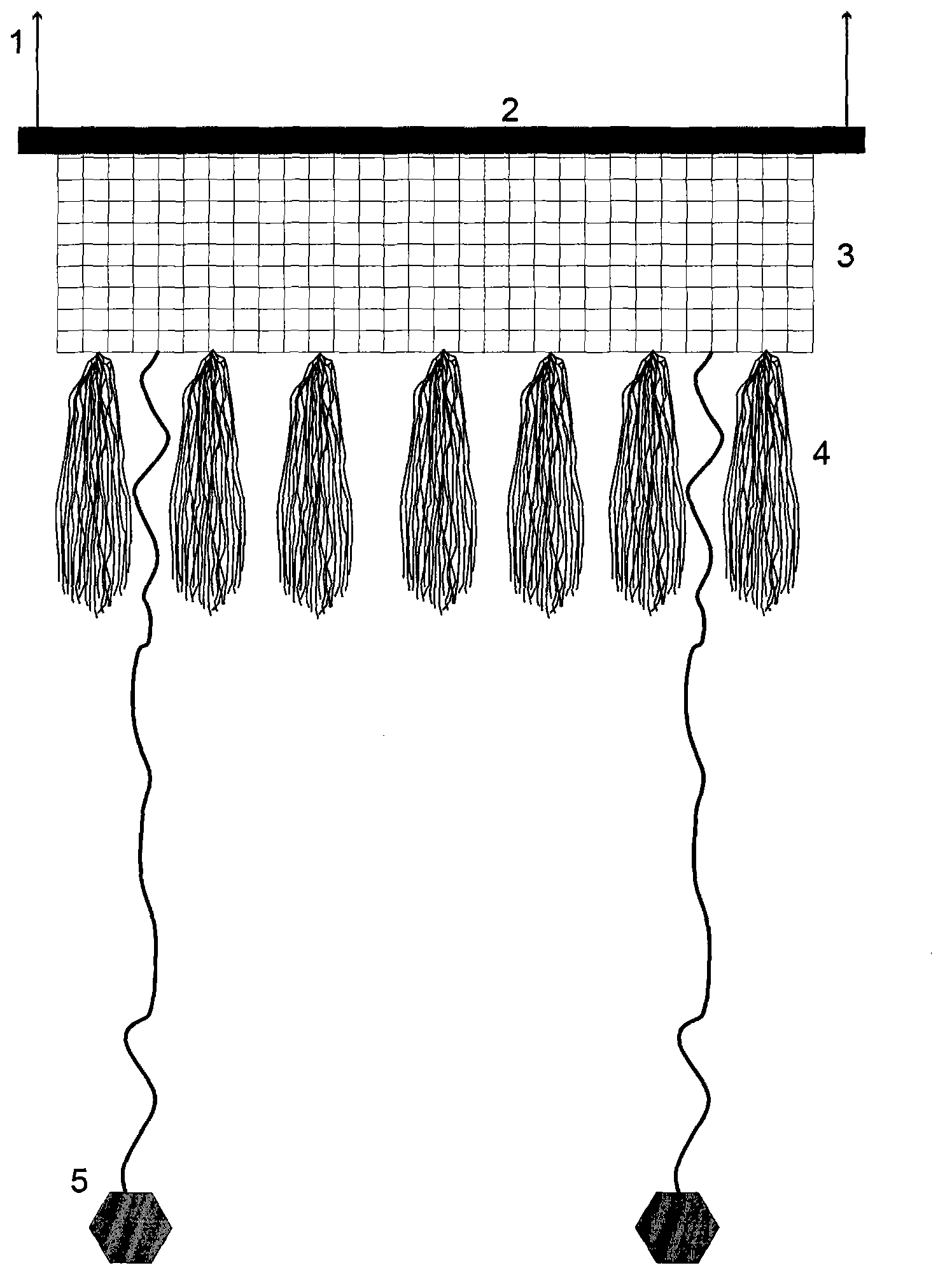 Multifunctional captive breeding type floating island based on carbon fiber