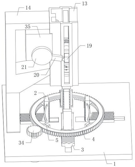 A three-phase asynchronous motor rotor core shaft pressing device