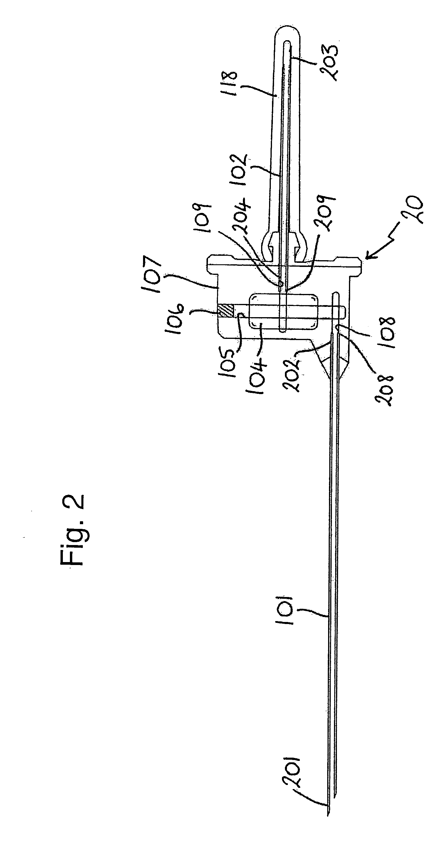 Needle assembly for a blood sampling device