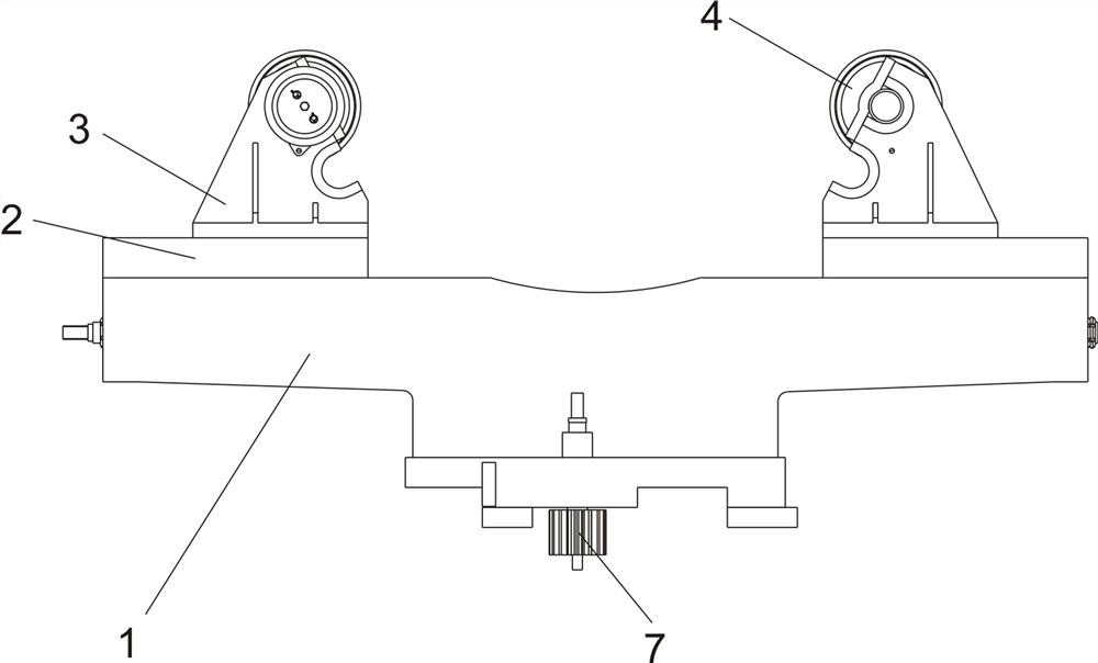 A damping and anti-vibration supporting device for the turning processing of crane cylindrical parts