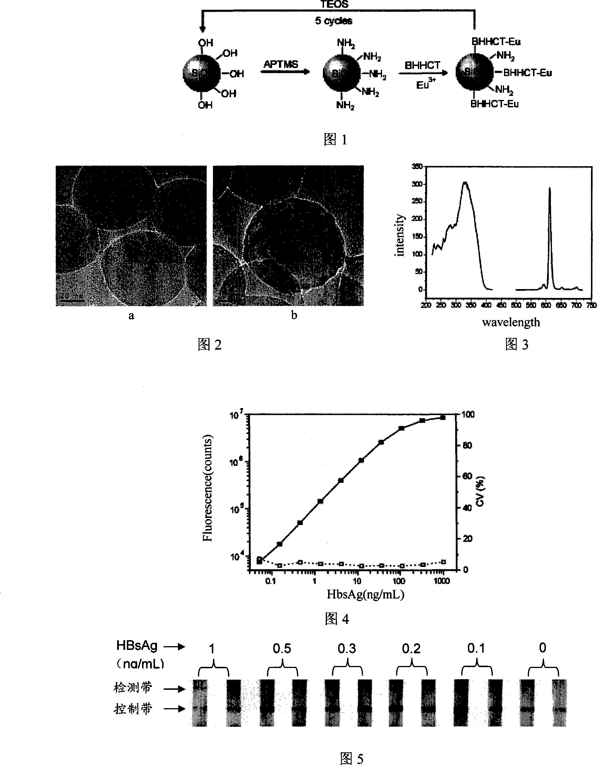 Method for preparing fluorescent rare earth complex compound silicon nano particles