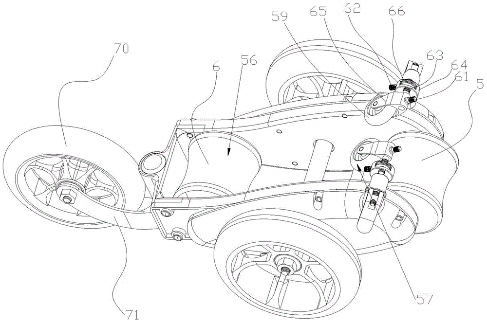 Bicycle slowdown training device with rear wheel