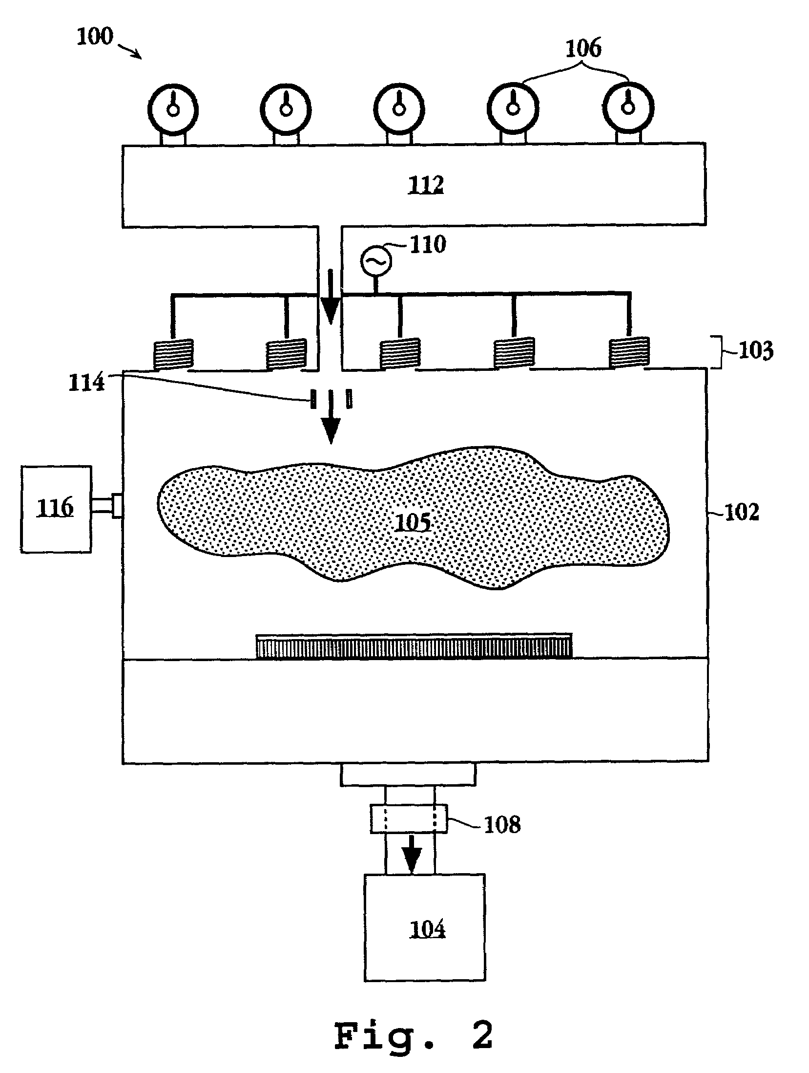 Plasma cleaning of deposition chamber residues using duo-step wafer-less auto clean method