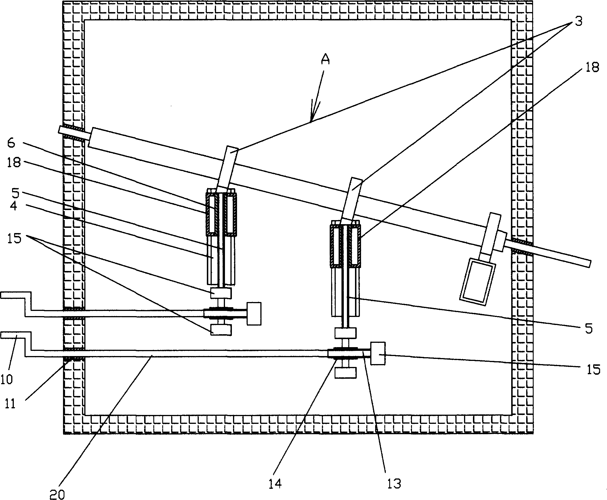 Inclined roller glass toughening furnace