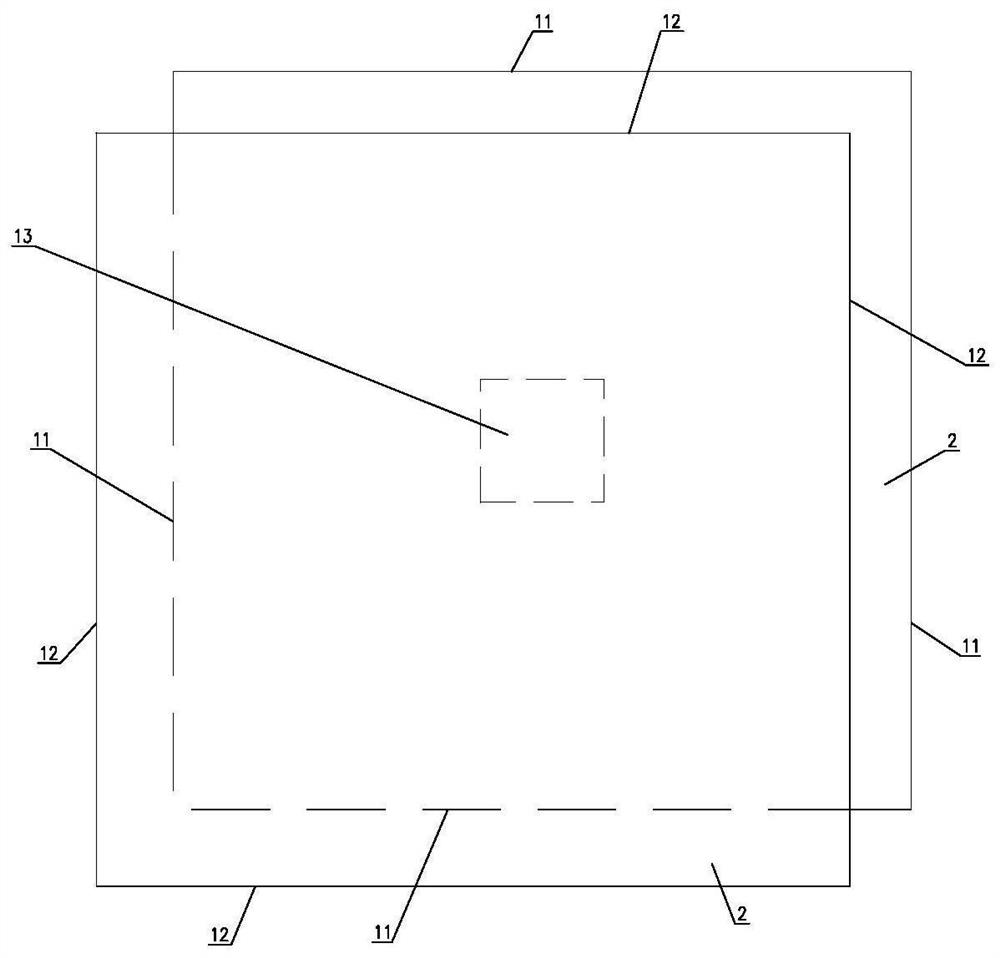 Insulating layer structure with flow guide function