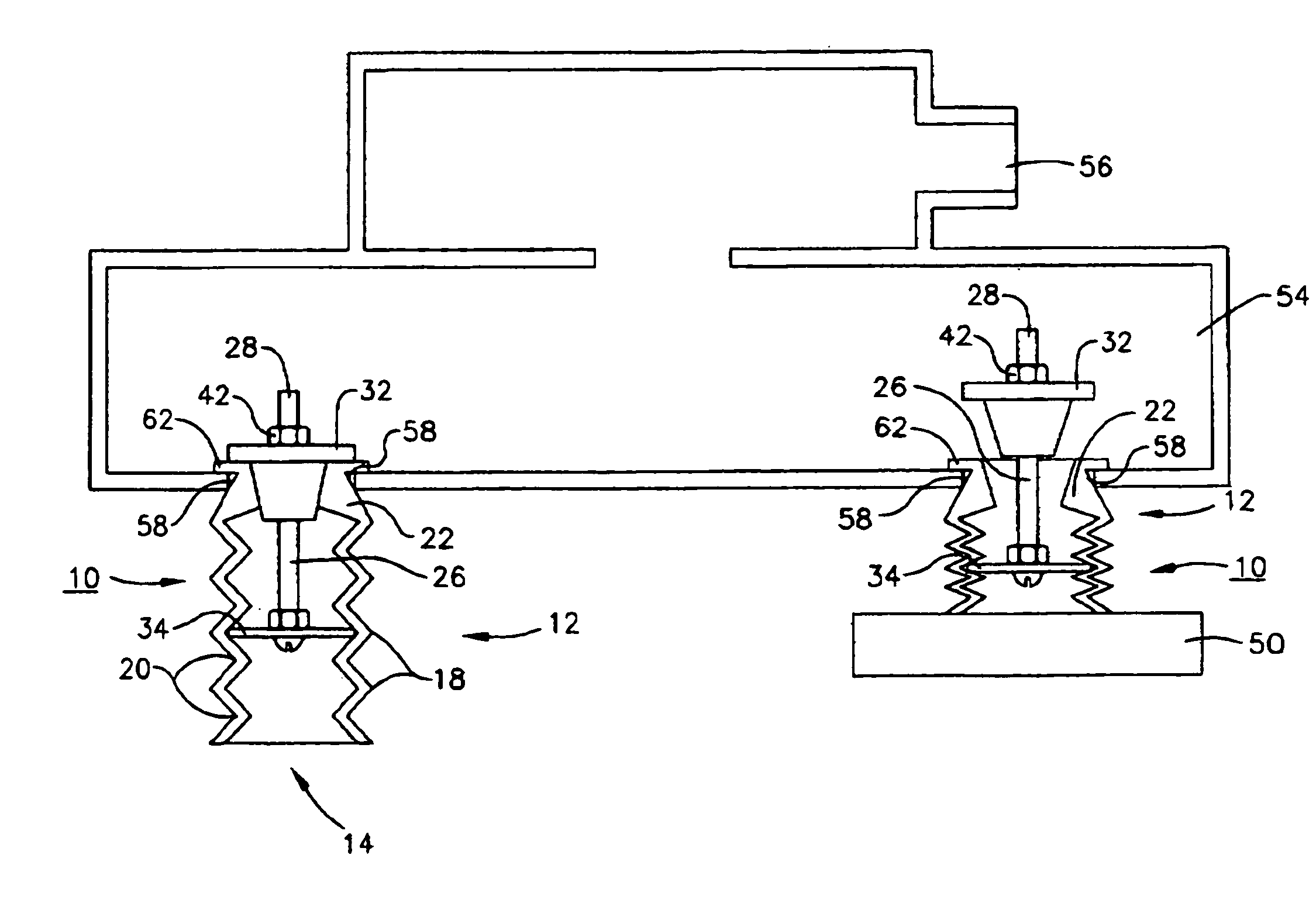 Vacuum flow suction cup assembly