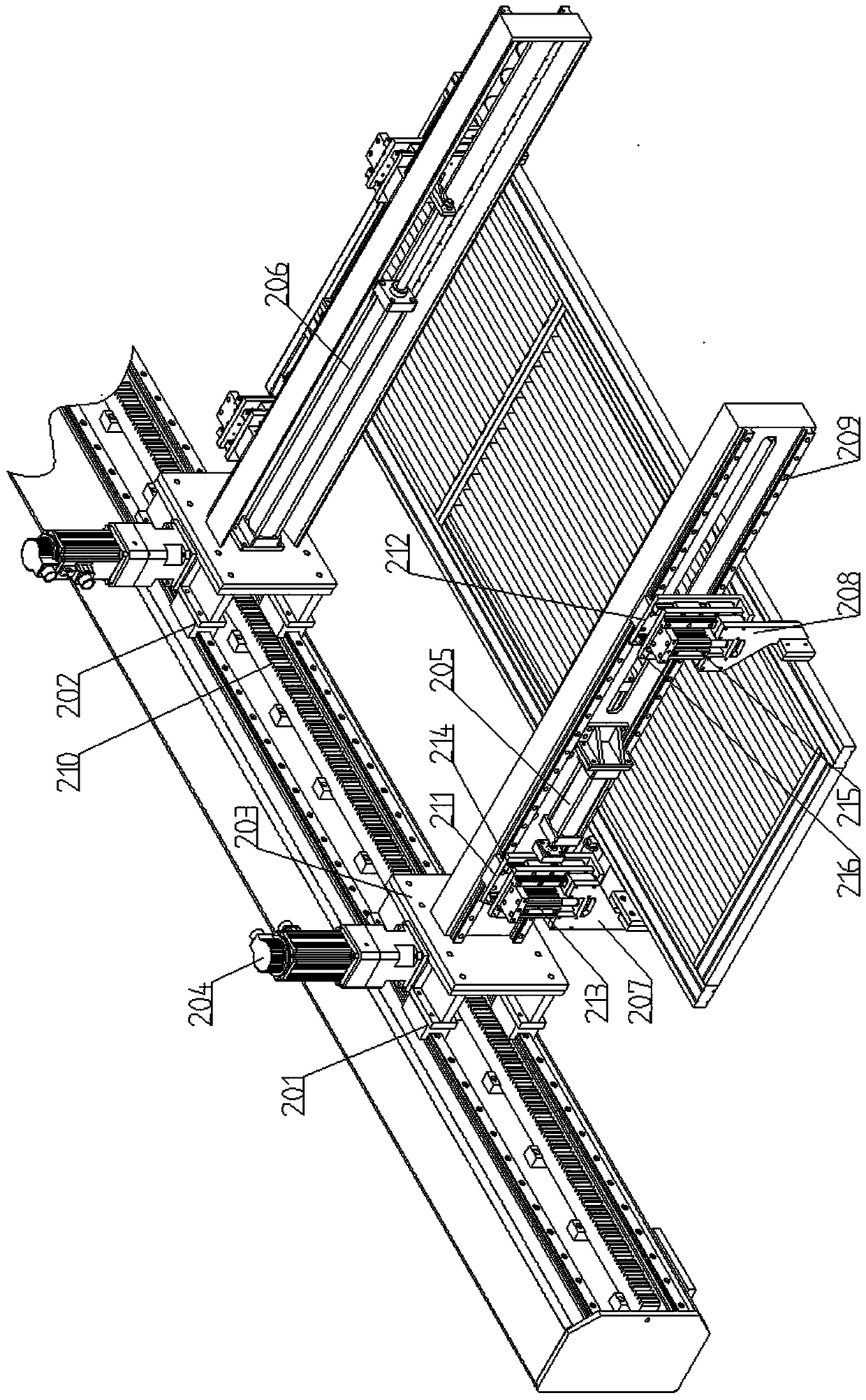 Production line and method for wooden door veneering