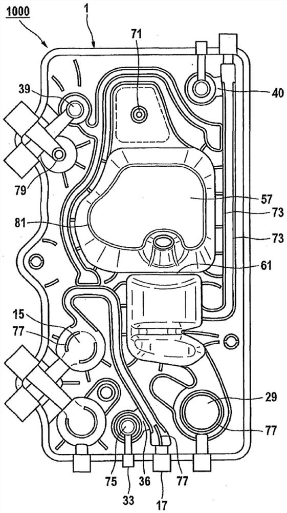 Blood therapy cassette with recessed membrane valve, and blood therapy device