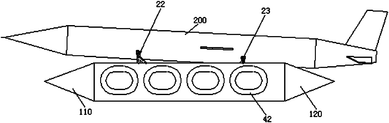 Magnetic suspension electromagnetic propulsion integrated carrier sled vehicle used for accelerating aircrafts