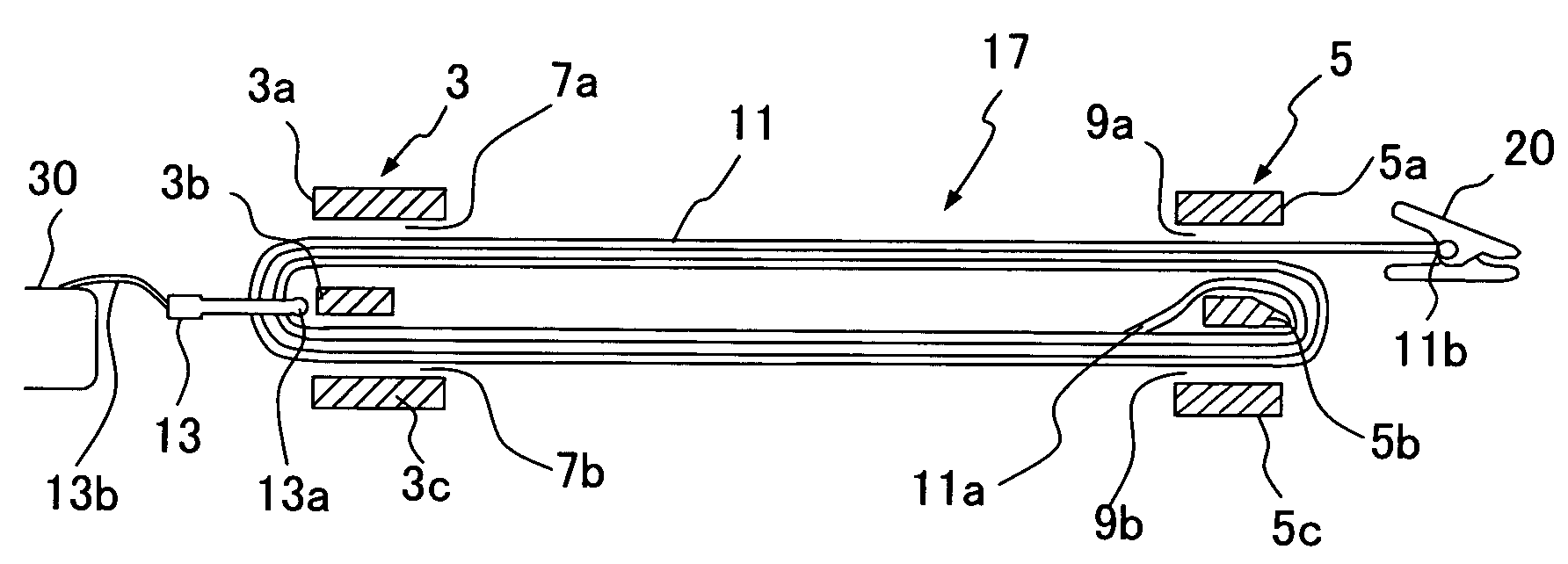 Extendable strap device