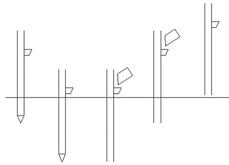 Marine facies soft soil foundation structure and processing method thereof