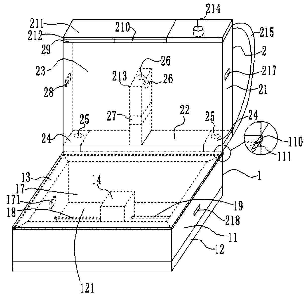 A portable field blood preservation device