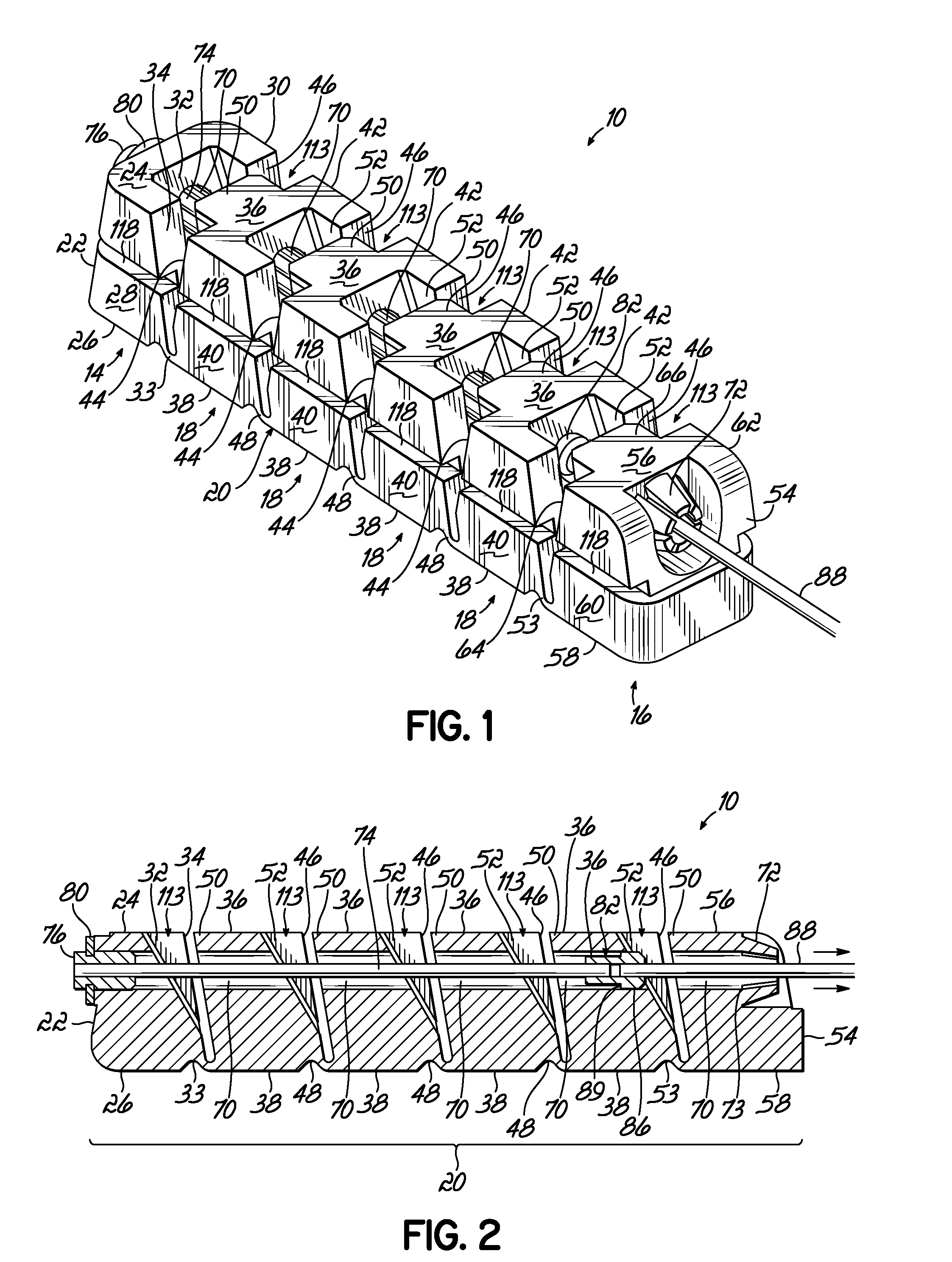 Deployable segmented tlif device