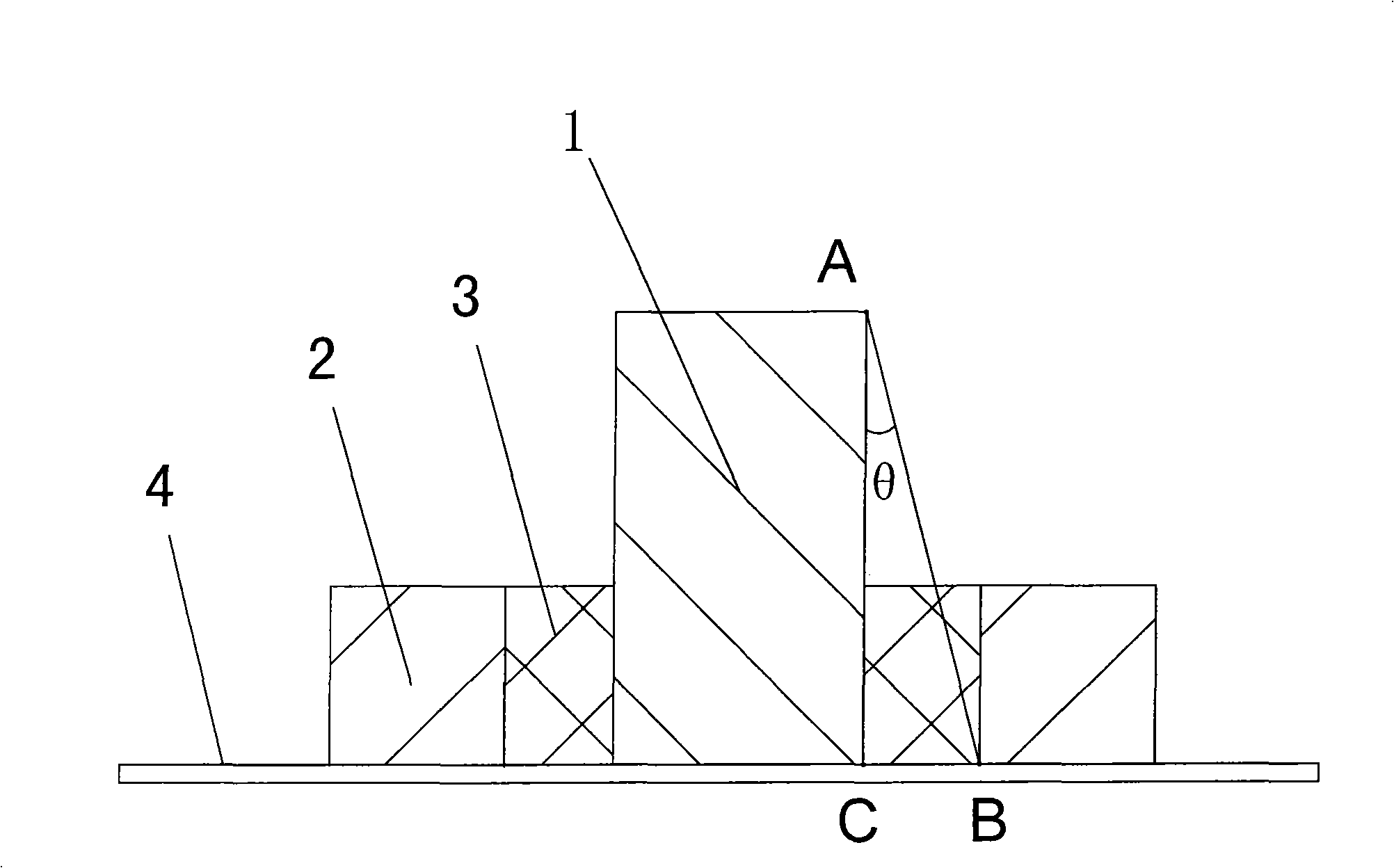 Method for appraising X-ray detection weld joint K value by utilizing overlap joint mark article