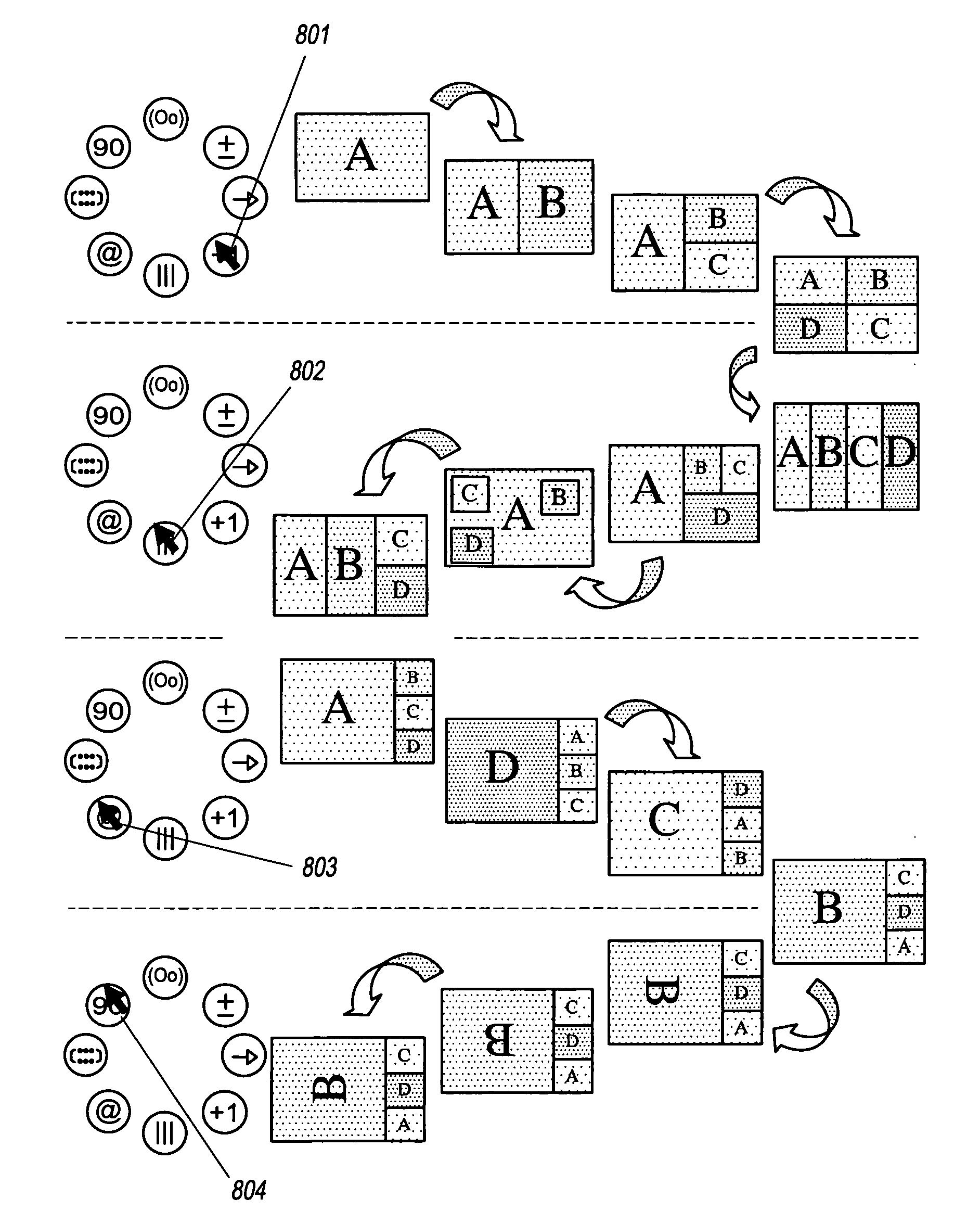 Method for manipulating pictures via a wheel mouse