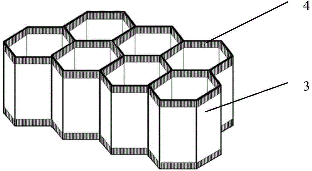 Method for reinforcing surface stability of core of honeycomb-like porous structure by hot film blowing and breaking method