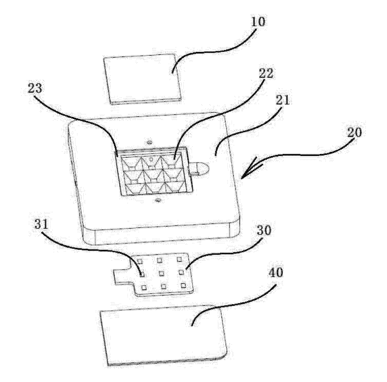 LED lamp packaged by liquid sealant