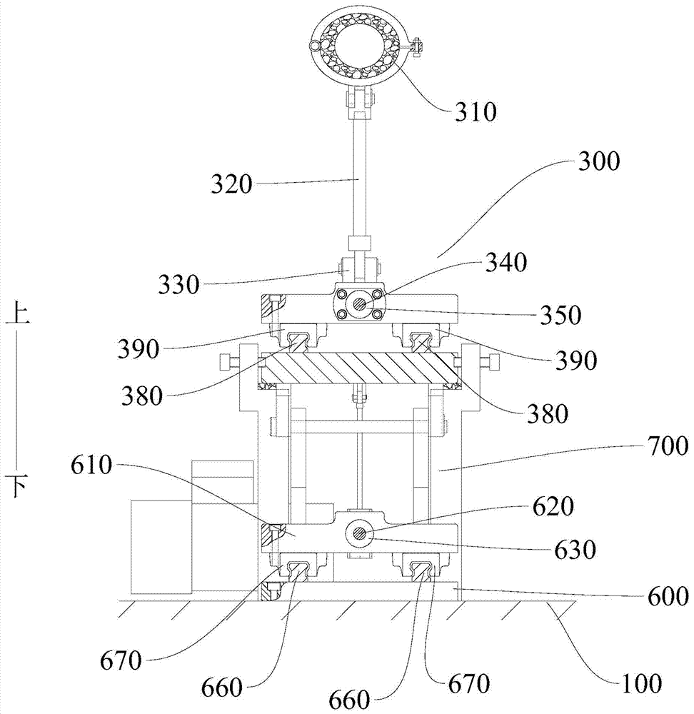 Test device for parking braking mechanism