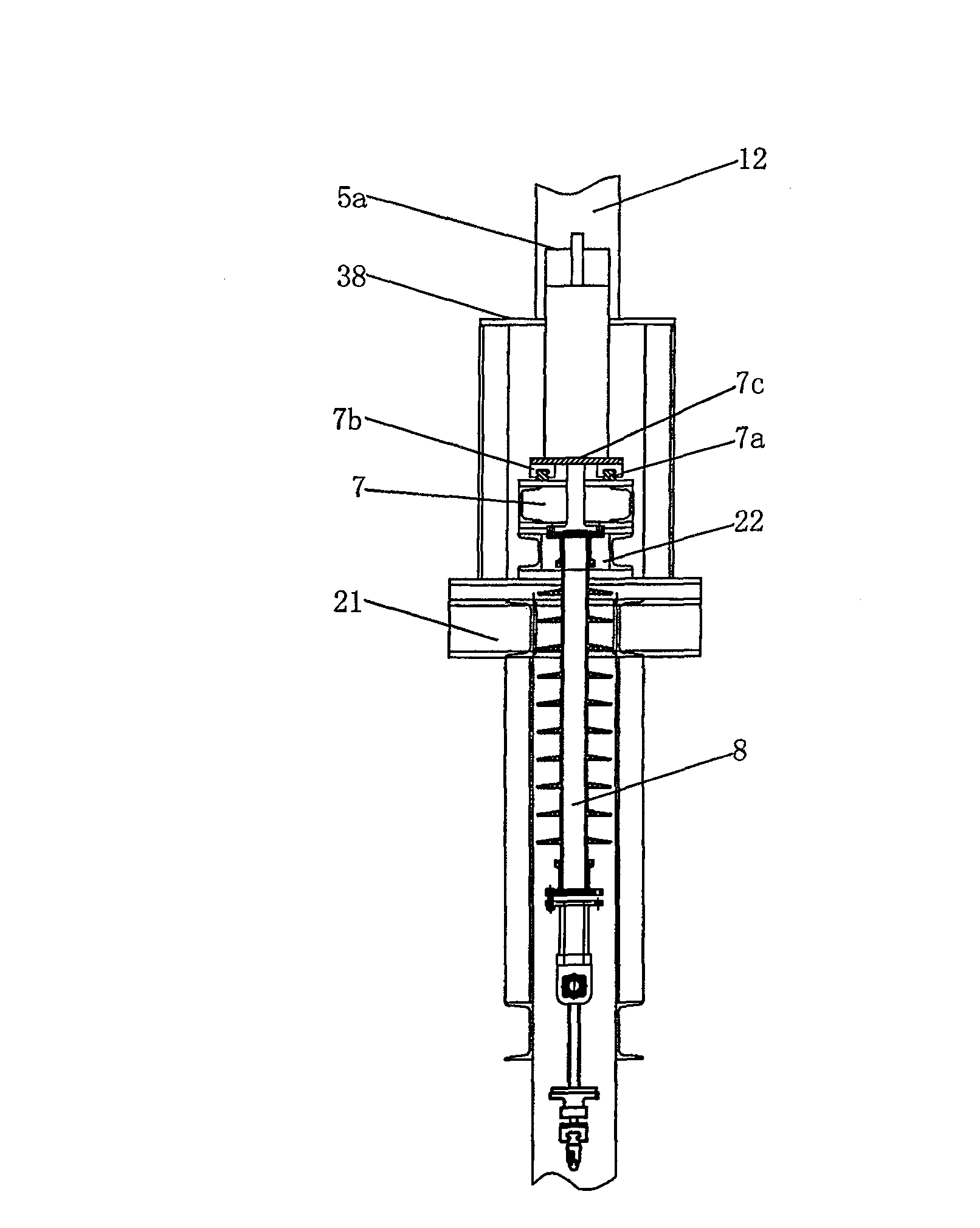 On-line checkout equipment for contact pressure of motorcycle pantograph