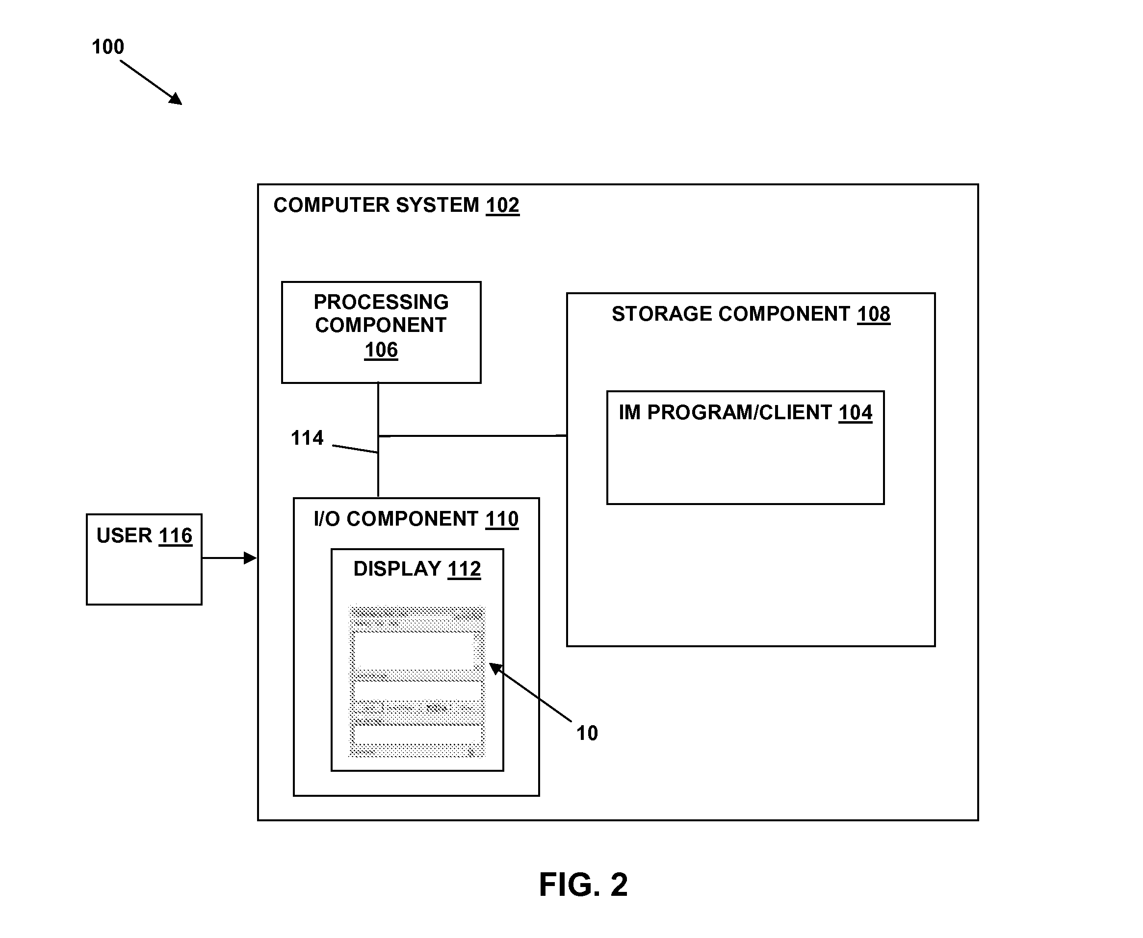 Instant messaging interface having multiple response windows