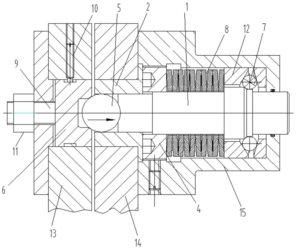 A steel ball type force-limiting safety coupling