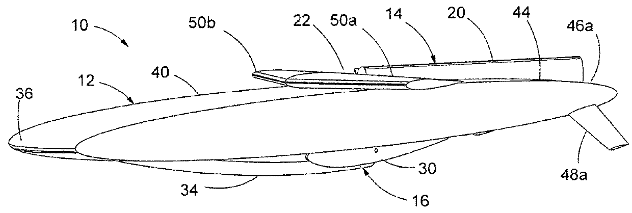 Submersible vessel having retractable wing and keel assemblies