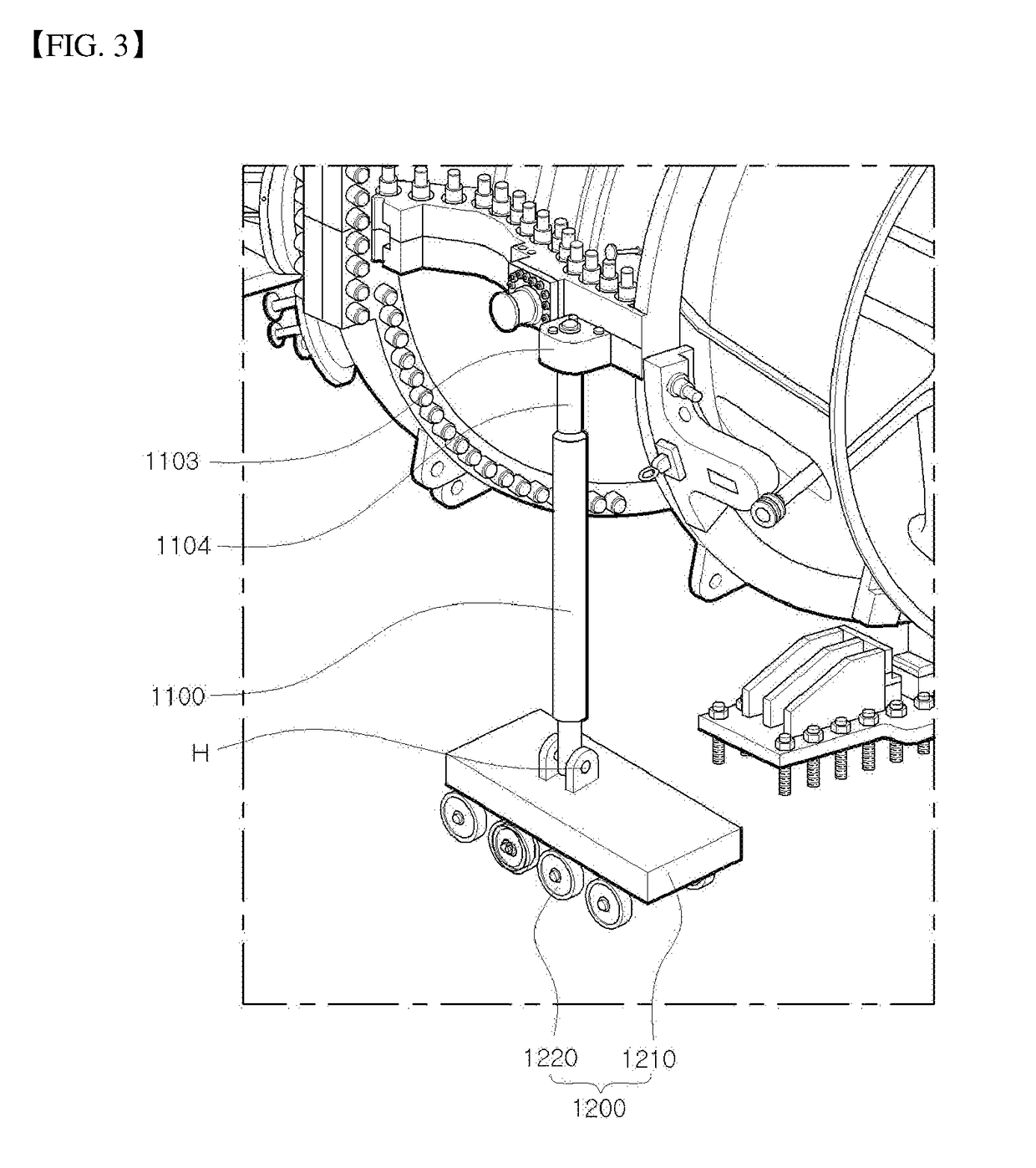 Turbine support structure, turbine and gas turbine using the same