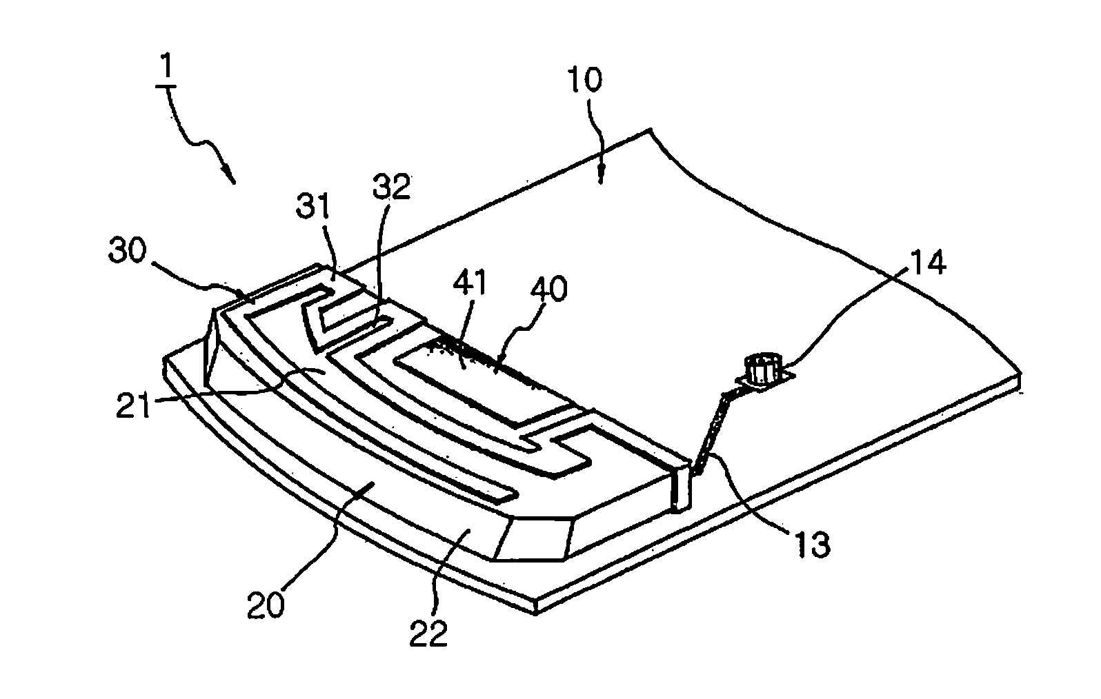 Built-in antenna for portable terminal