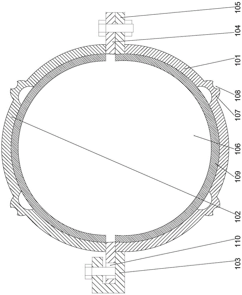 Metal cable combined pipe