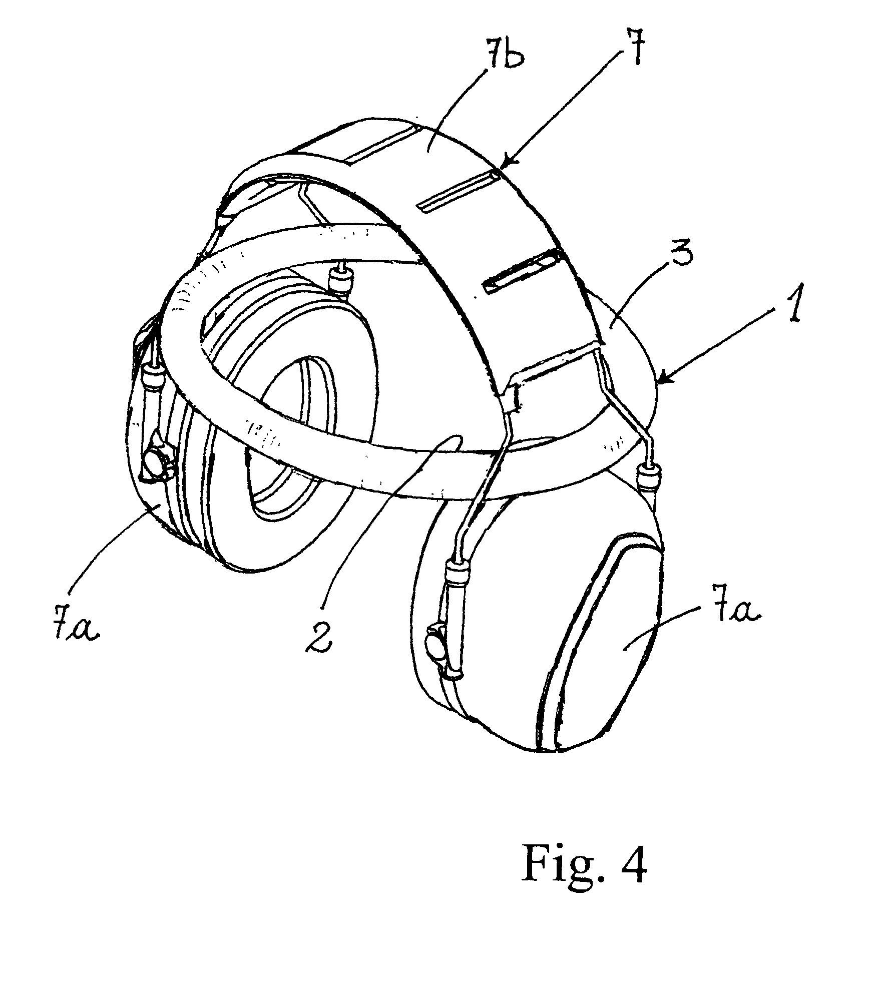 Equipment to assist the carrying out of flexion exercises of the cervical zone of the spinal column