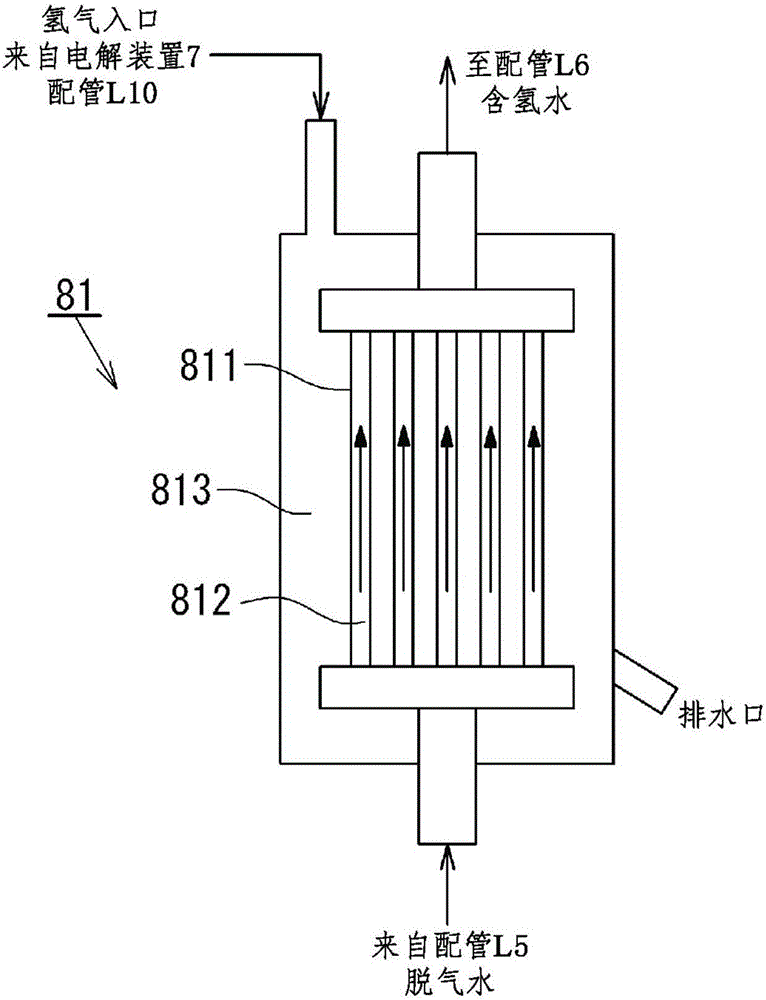 Method and device for producing hydrogen-containing drinking water