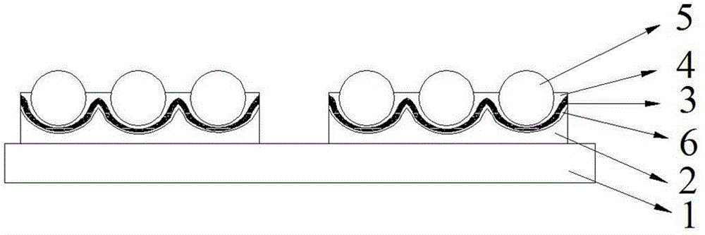 High-efficiency broad width air-permeable fancy reflection material and preparation method thereof