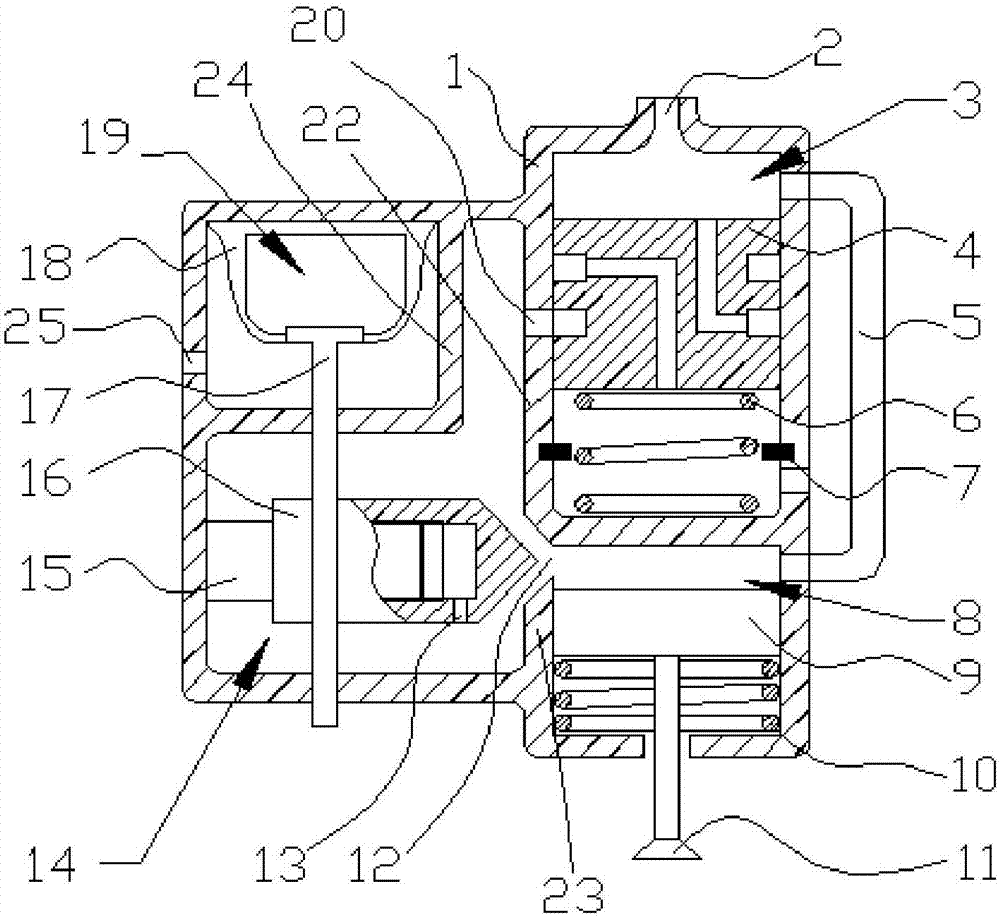 Turbocharger deflation valve capable of being self-adapted to height above sea level