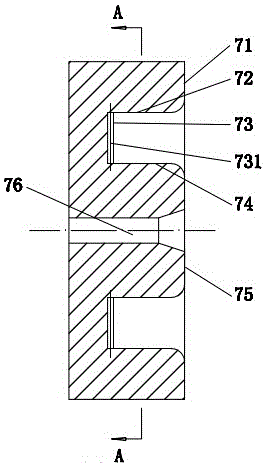 Multistage coaxial alternating type extrusion device