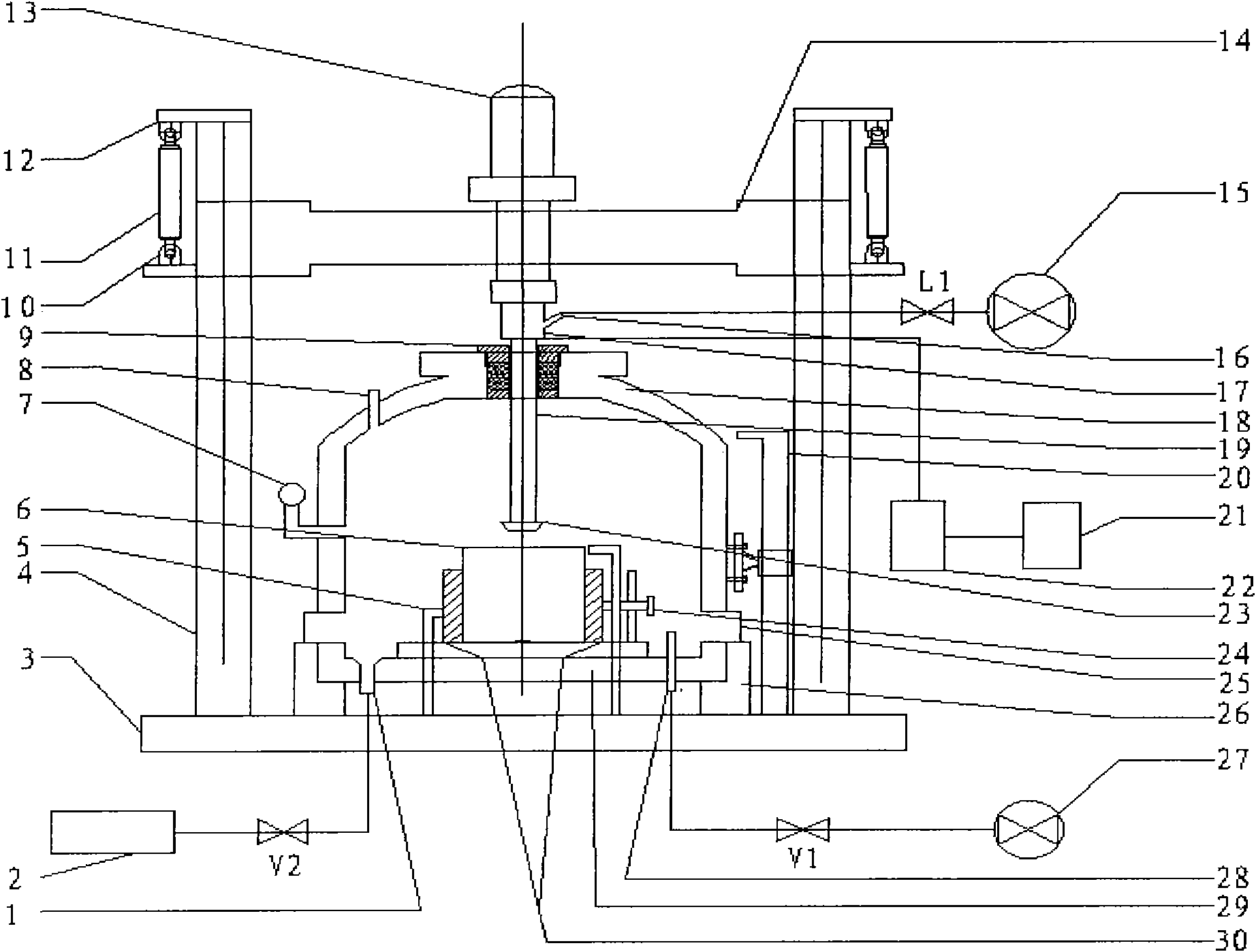 Ultra-deep well drilling simulation experiment device