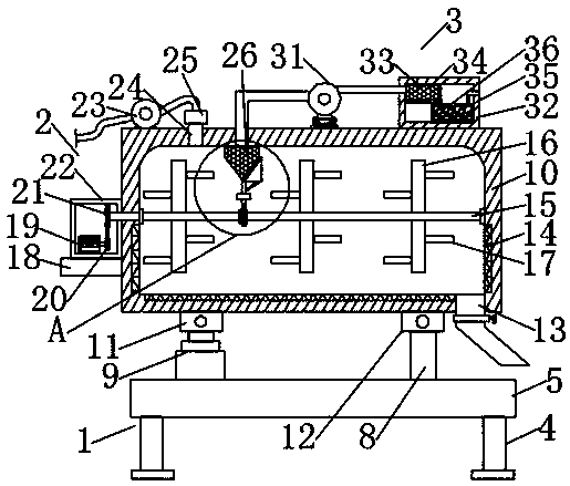 Hydraulic oil degassing device for hydraulic mechanism of power circuit breaker