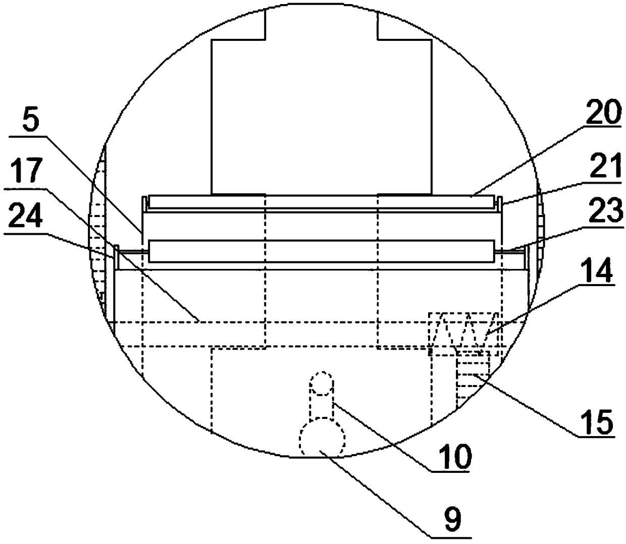 Straight-type wall body constructional column construction device