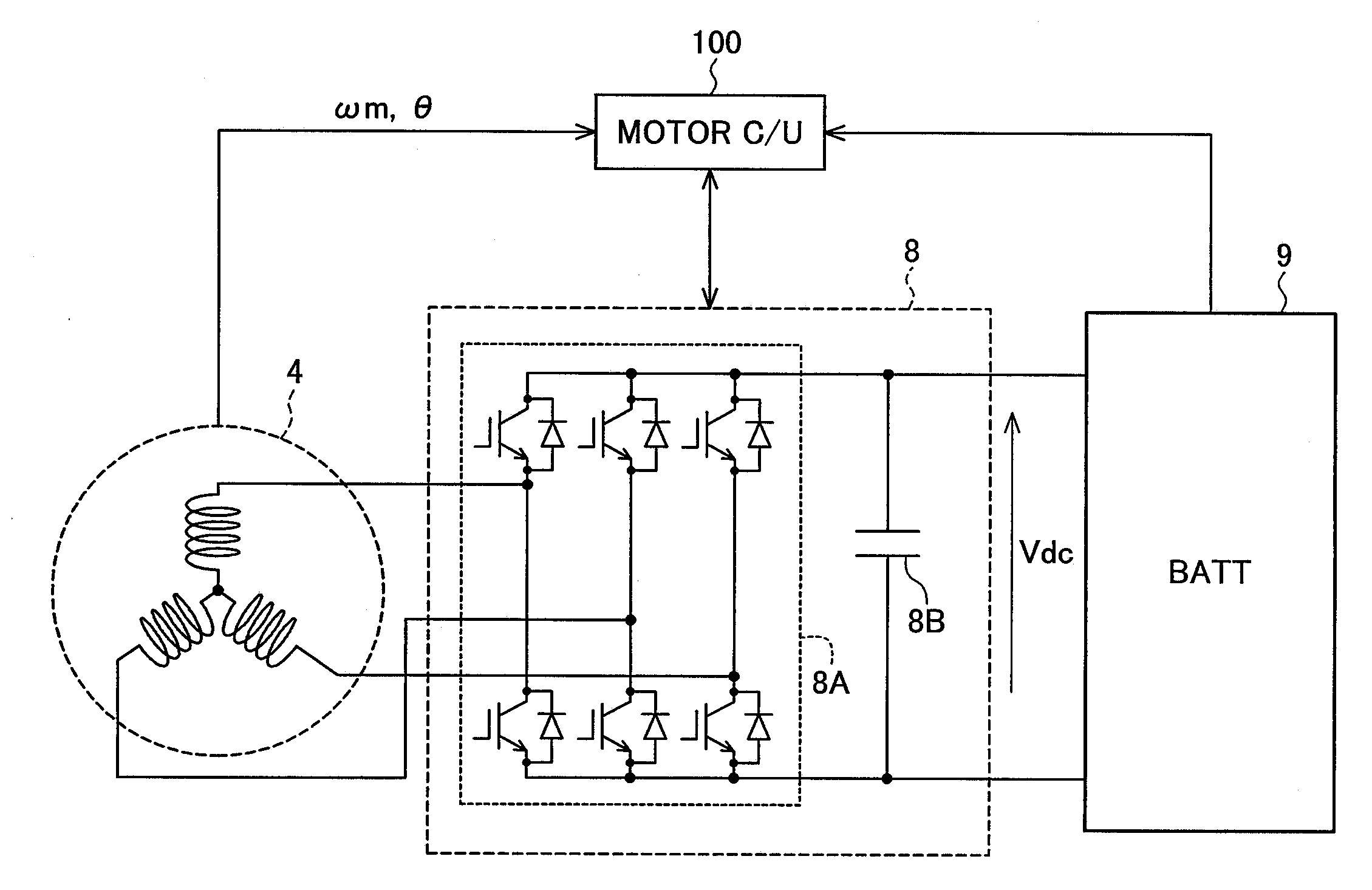 Motor Control Apparatus and Control Apparatus for hybrid Electric Vehicles