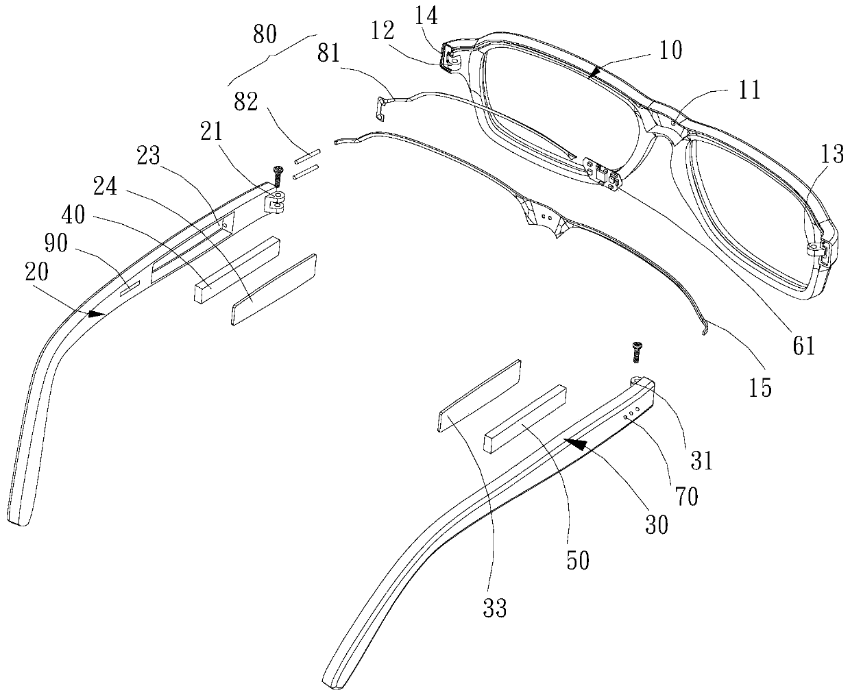 Glasses bracket type vision protection instrument