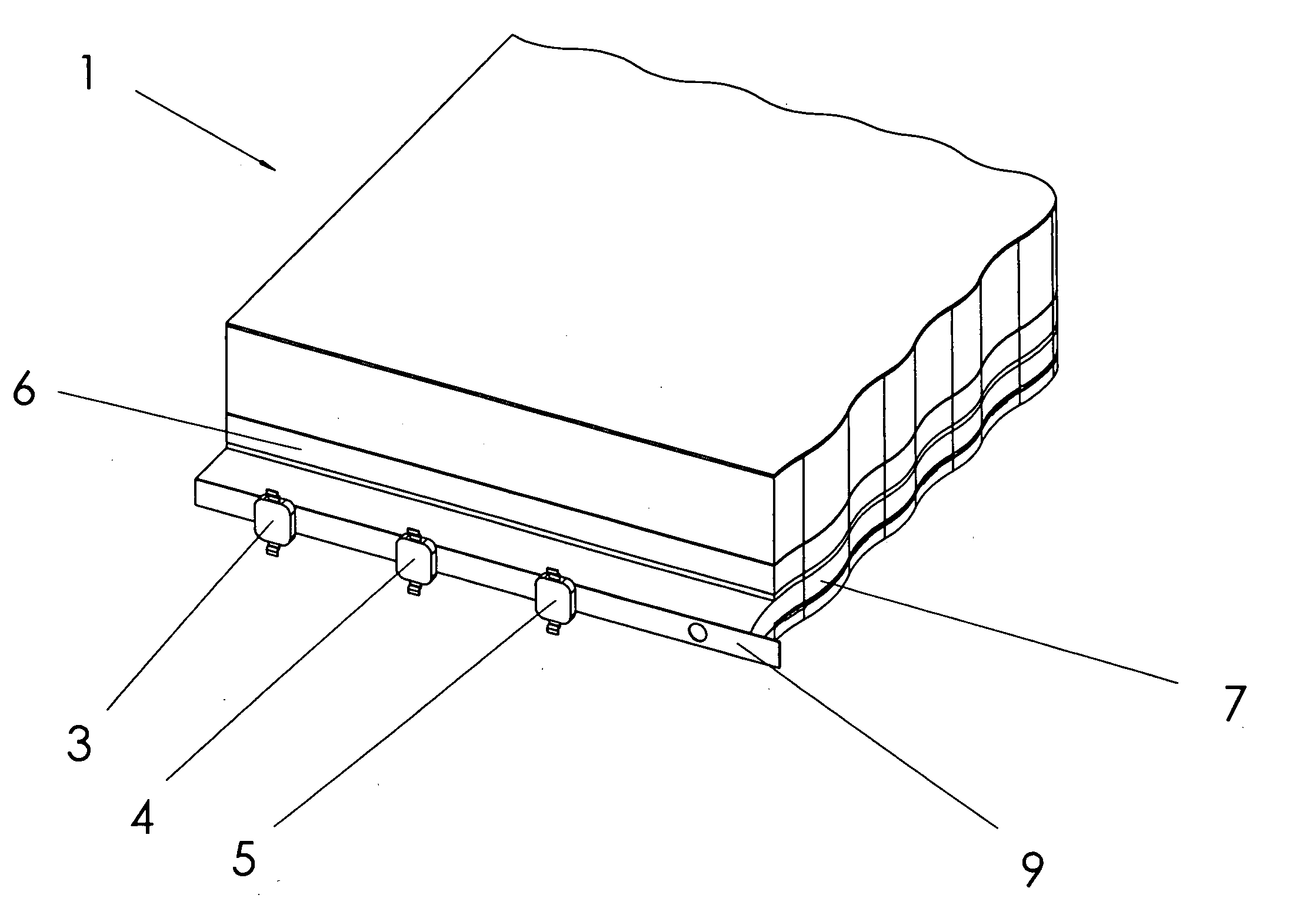 Tir switched flat panel display