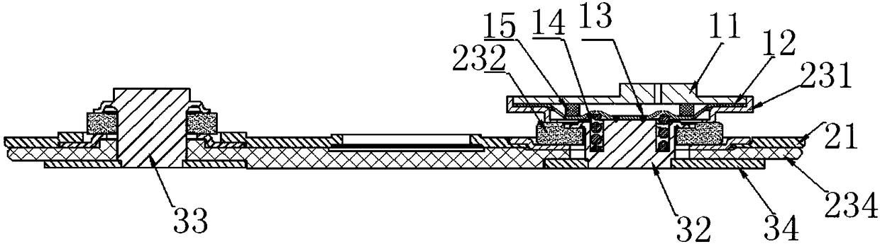 Battery electrode assembly, cover plate assembly and battery