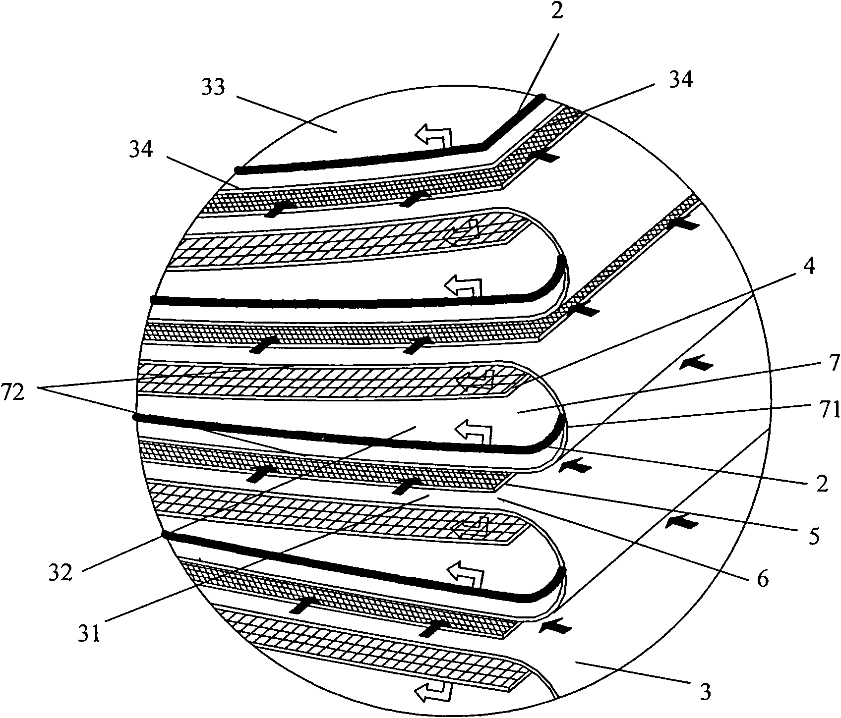 Spiral wound film element