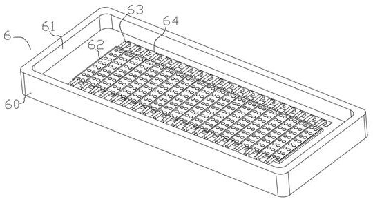 Multi-partition column gating VCSEL area array laser module testing device and method thereof